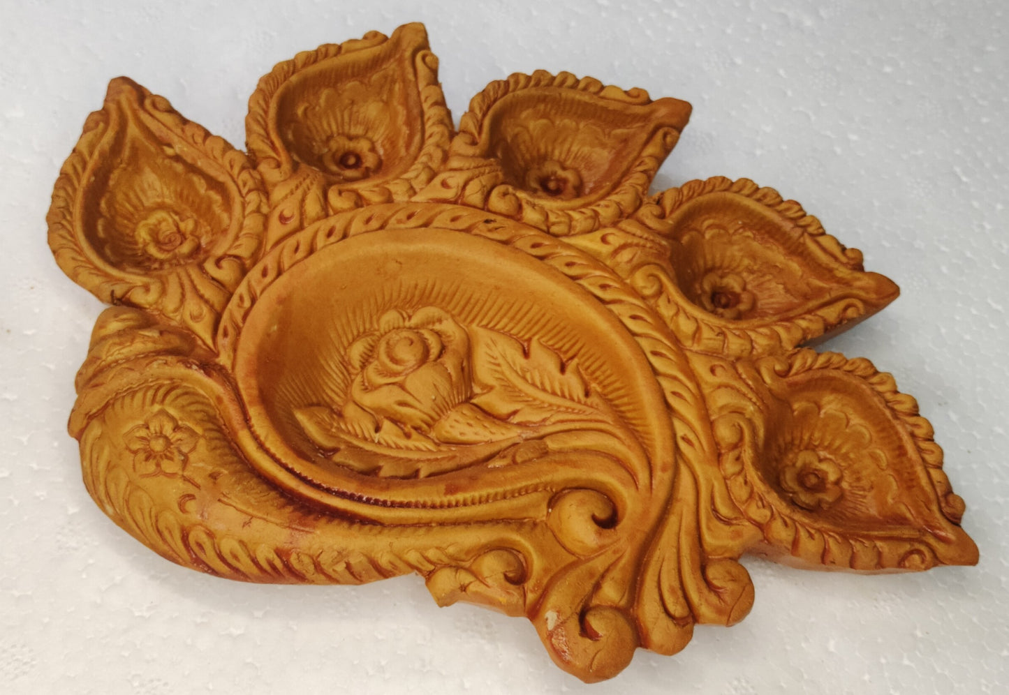 terracotta Diya for Diwali and Puja - Perfect for Home Decor and Aromatherapy (Pick of 2 )