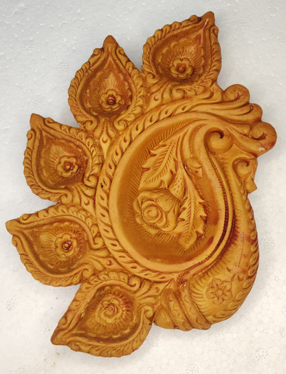 terracotta Diya for Diwali and Puja - Perfect for Home Decor and Aromatherapy (Pick of 2 )