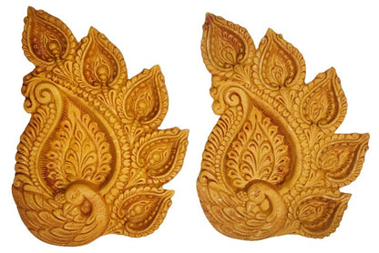 Traditional Handmade Terracotta Diya for Festive Decorations - Mukherjee Handicrafts ( Pack of 2 )