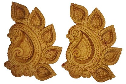 Traditional Handmade Terracotta Diya for Festive Decorations - Mukherjee Handicrafts ( Pack of 2 )