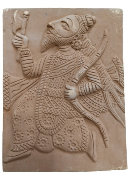 Divinely Inspired: Terracotta Wall Art Depicting Lord Vishnu's Dash Avtar