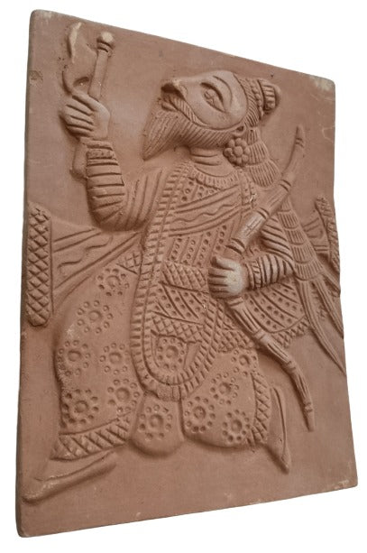 Divinely Inspired: Terracotta Wall Art Depicting Lord Vishnu's Dash Avtar