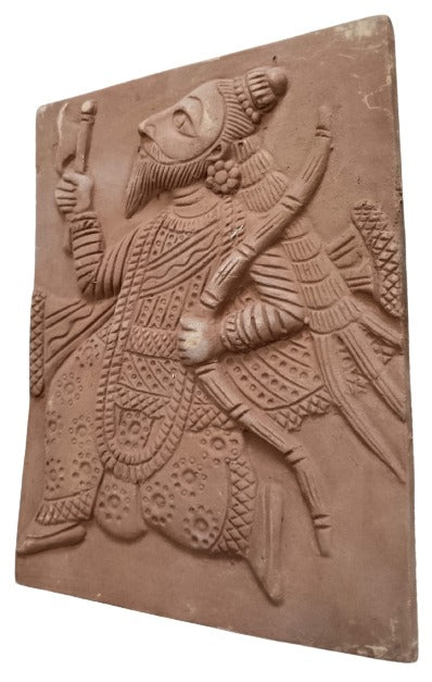 Divinely Inspired: Terracotta Wall Art Depicting Lord Vishnu's Dash Avtar