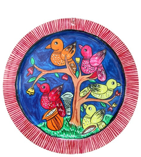 Unique Patachitra Craft Wall Decor on Aluminium Plate