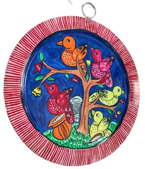 Unique Patachitra Craft Wall Decor on Aluminium Plate