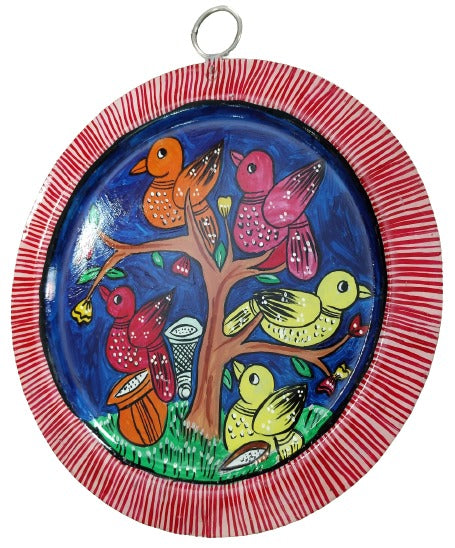 Unique Patachitra Craft Wall Decor on Aluminium Plate