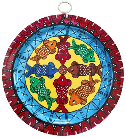 Authentic Pattachitra Craft Wall Decor on Aluminium Plate - Mukherjee Handicrafts