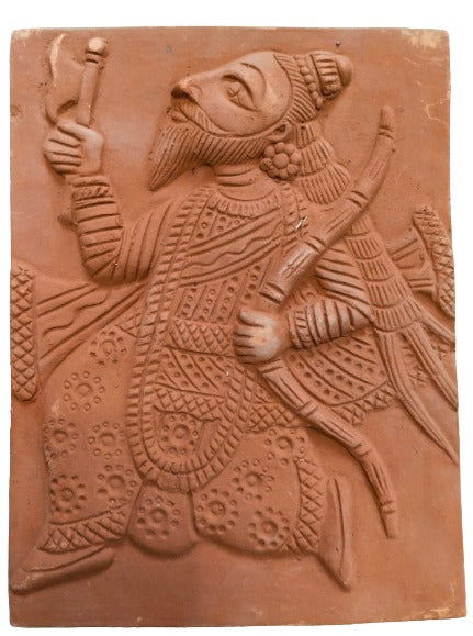 Divinely Inspired: Terracotta Wall Art Depicting Lord Vishnu's Dash Avtar