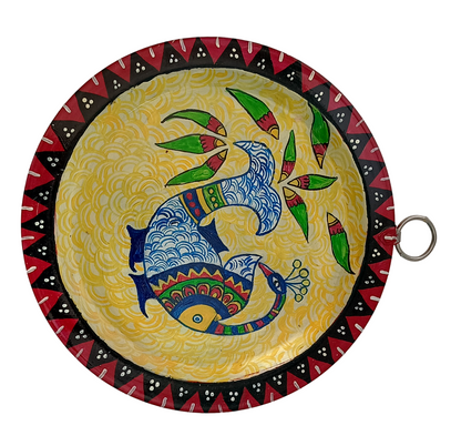 Unique Patachitra Craft Wall Decor on Aluminium Plate