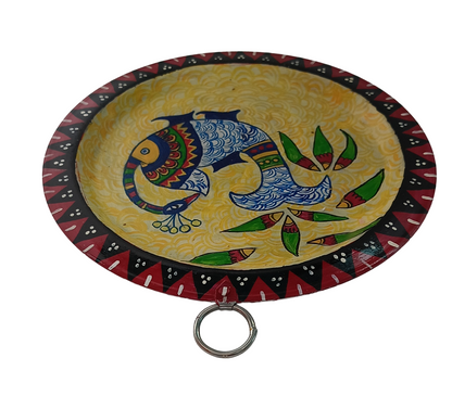 Unique Patachitra Craft Wall Decor on Aluminium Plate