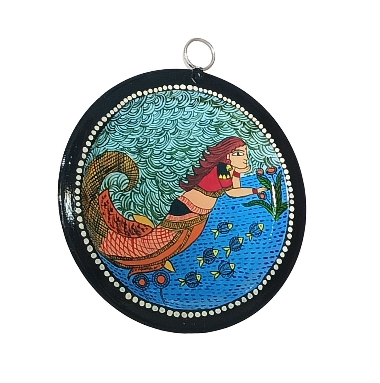 Unique Patachitra Craft Wall Decor on Aluminium Plate