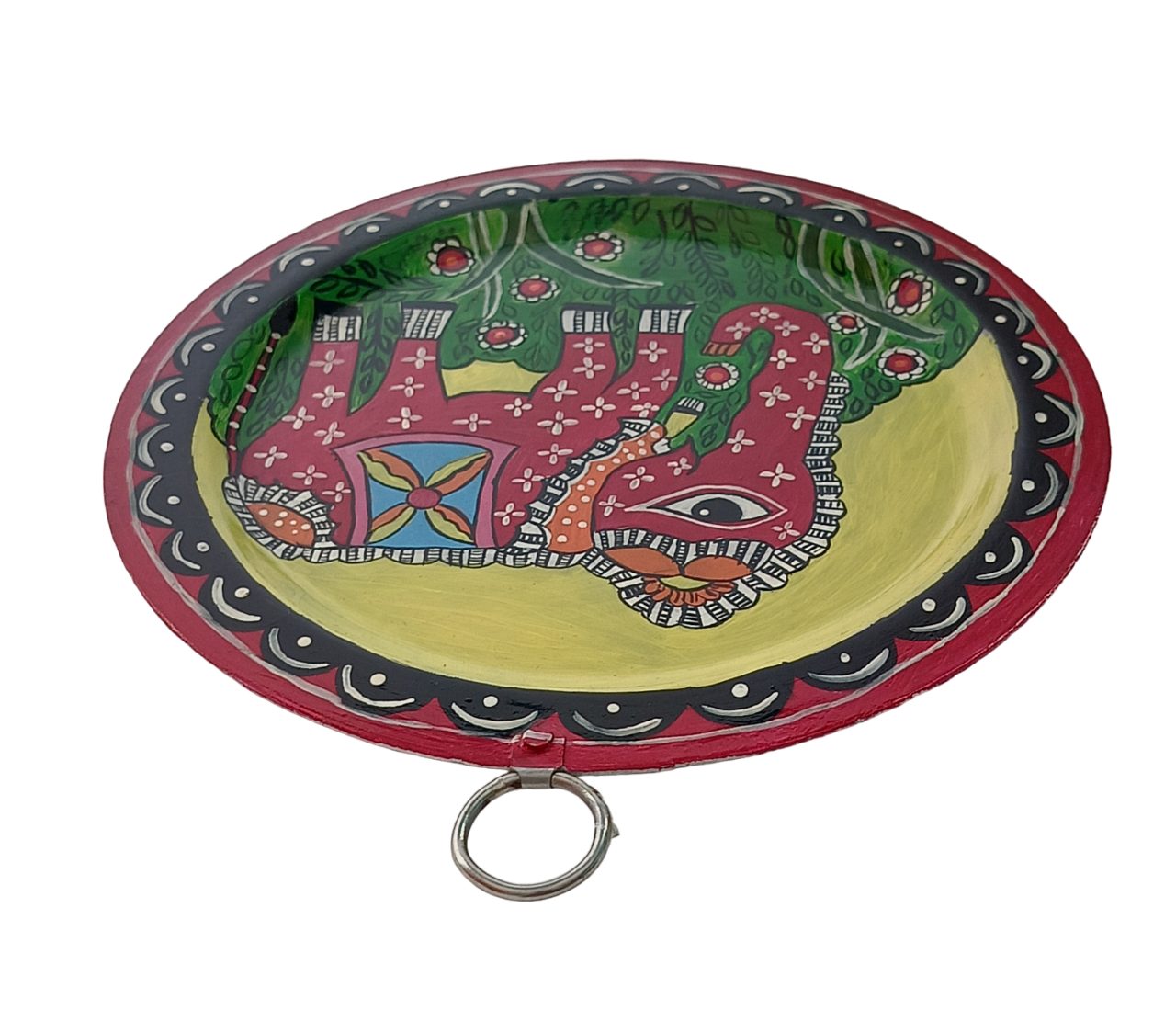 Unique Patachitra Craft Wall Decor on Aluminium Plate