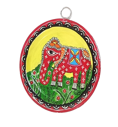 Unique Patachitra Craft Wall Decor on Aluminium Plate