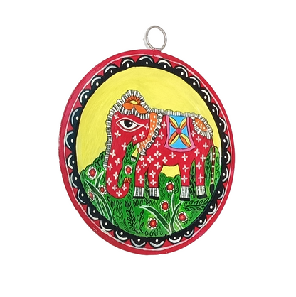 Unique Patachitra Craft Wall Decor on Aluminium Plate