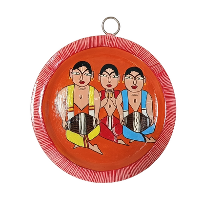 Unique Patachitra Craft Wall Decor on Aluminium Plate