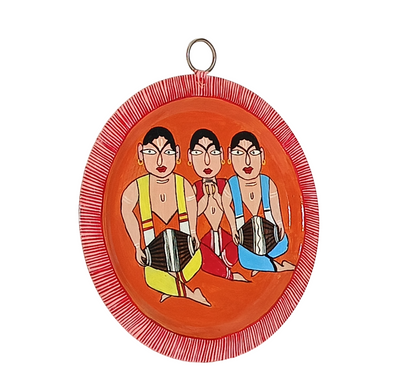 Unique Patachitra Craft Wall Decor on Aluminium Plate