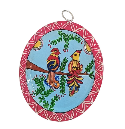 Unique Patachitra Craft Wall Decor on Aluminium Plate