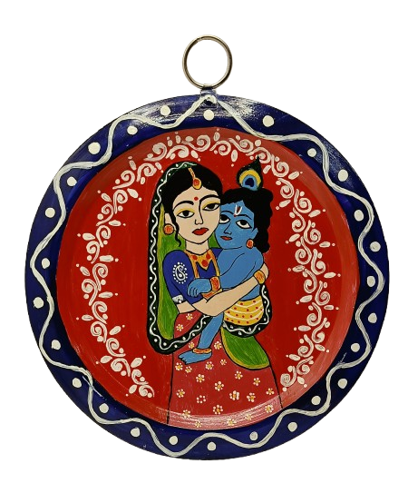 Authentic Pattachitra Craft Wall Decor on Aluminium Plate - Mukherjee Handicrafts