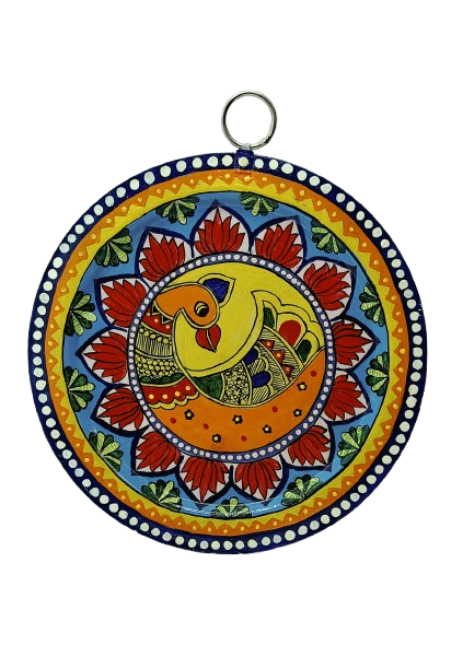 Authentic Pattachitra Craft Wall Decor on Aluminium Plate - Mukherjee Handicrafts