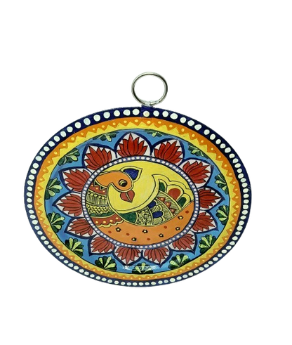 Authentic Pattachitra Craft Wall Decor on Aluminium Plate - Mukherjee Handicrafts