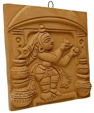 Crafted by Hand, Adored by All: Terracotta Wall Décor - 6x6 Inches of Artistry for Your Home