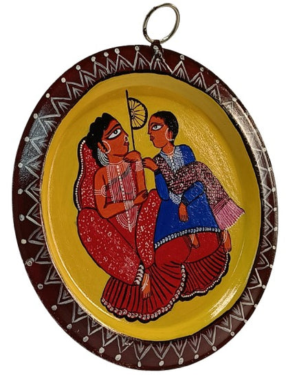 Authentic Pattachitra Craft Wall Decor on Aluminium Plate - Mukherjee Handicrafts