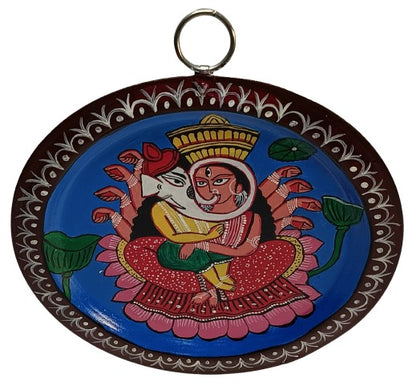 Authentic Pattachitra Craft Wall Decor on Aluminium Plate - Mukherjee Handicrafts