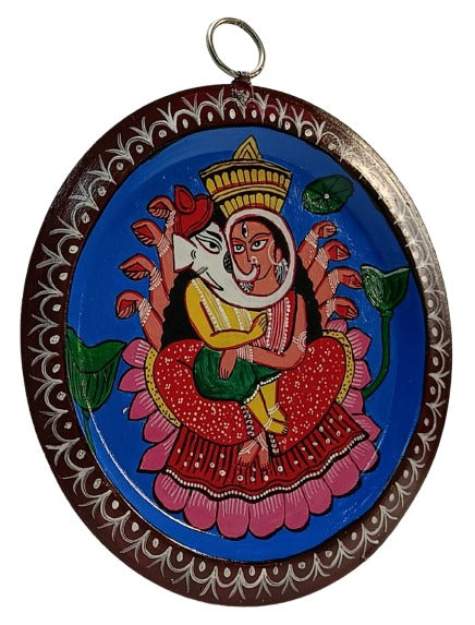 Authentic Pattachitra Craft Wall Decor on Aluminium Plate - Mukherjee Handicrafts