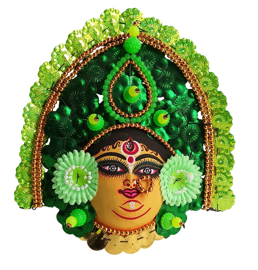 Mukherjee Handicrafts| Devi Durga Chhau Mask – Design | Handmade Durga Ma., | Decorative Showpiece & Wall Hanging,