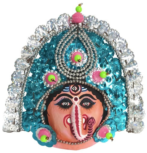 Ganesha Wall Mask – Handmade Paper Folk Art from India