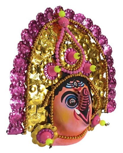 Hand-Painted Ganesha Mask – Indian Cultural Wall Art Decoration