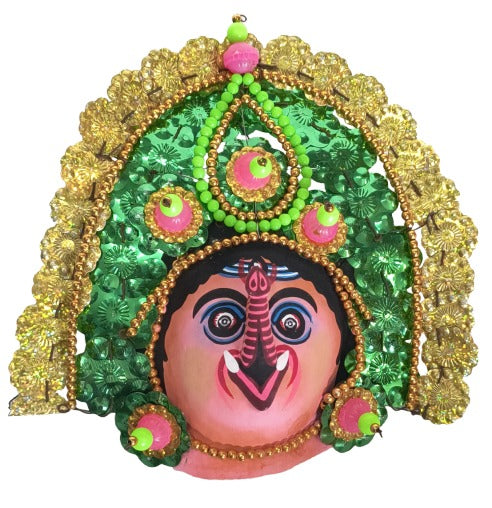 Ganesha Wall Decor Mask – Ethnic Indian Handcrafted Art Piece
