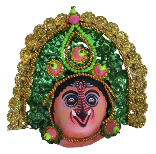 Ganesha Wall Decor Mask – Ethnic Indian Handcrafted Art Piece