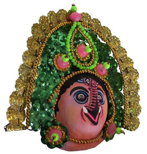 Ganesha Wall Decor Mask – Ethnic Indian Handcrafted Art Piece