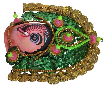 Ganesha Wall Decor Mask – Ethnic Indian Handcrafted Art Piece