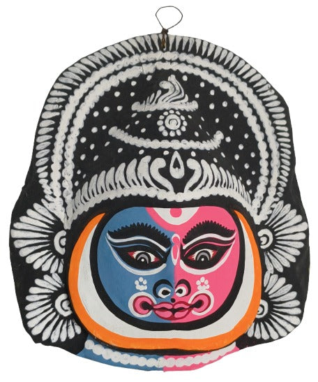 Handcrafted Paper Chaunach Mask – Traditional Indian Folk Wall Hanging Décor