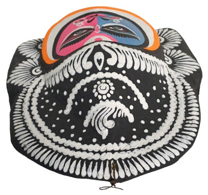 Handcrafted Paper Chaunach Mask – Traditional Indian Folk Wall Hanging Décor