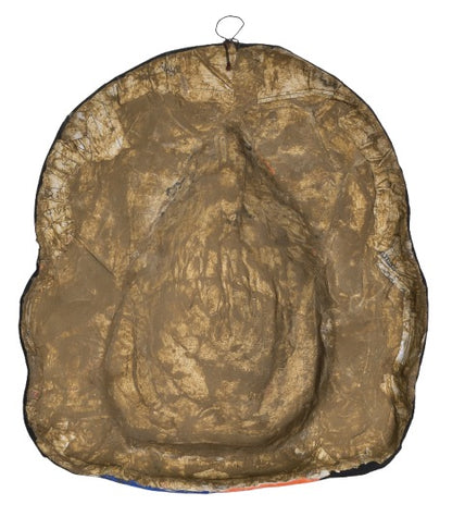 Colorful Hand-Painted Paper Mask – Indian Folk Art Wall Hanging for Living Room