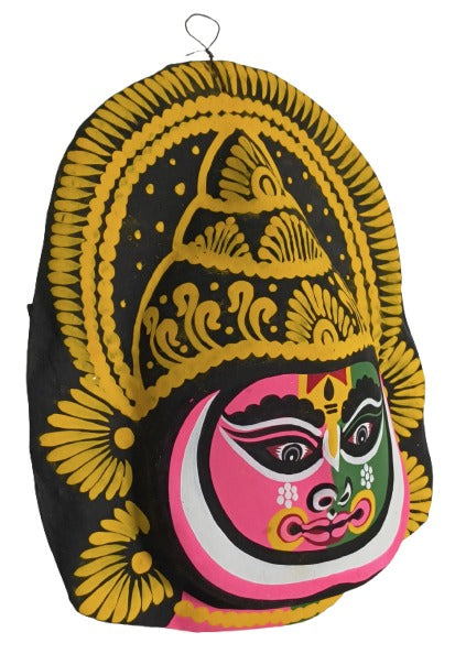 Traditional Chaunach Paper Mask – Handmade Wall Décor by Indian Artisans