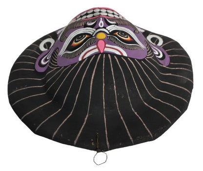 Handmade Paper Mask Wall Hanging – Ethnic Indian Art for Home & Office Décor (22 x 23 cm, Multicolour) Chhau Mask Puruliya West Bengal
