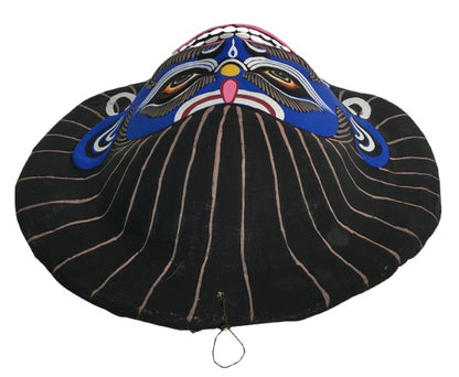 Handcrafted Paper Wall Hanging Mask – Traditional Indian Folk Art Home Décor (22 x 23 cm, Multicolour) Chhau Mask Puruliya West Bengal