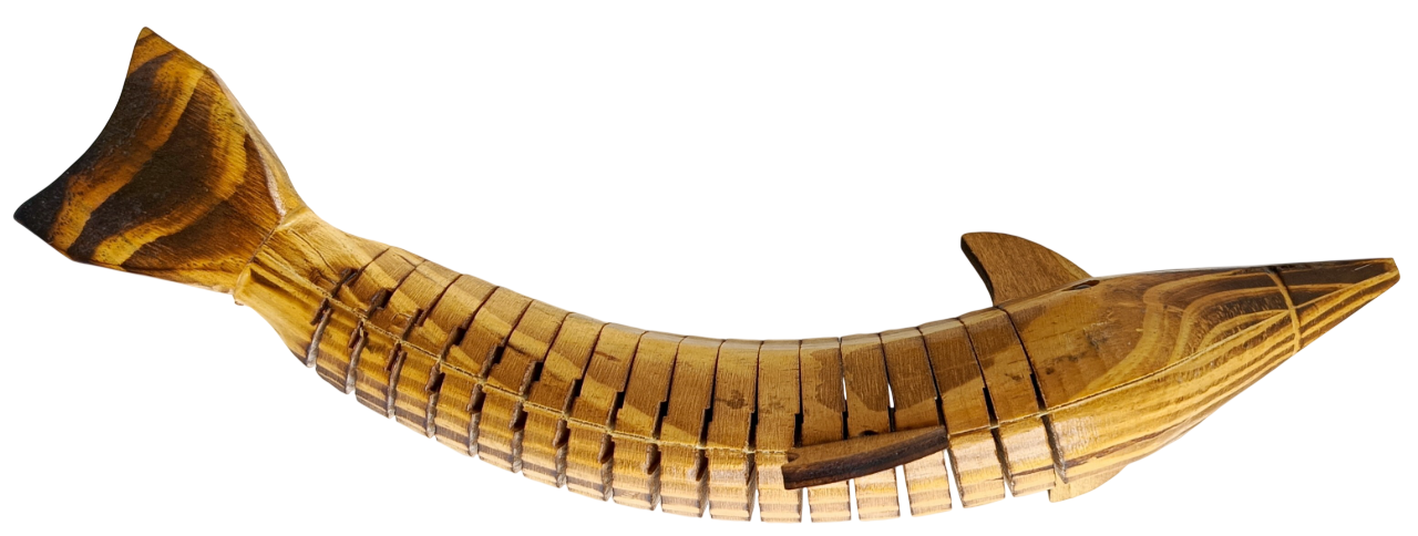 Handmade Wooden Dolphin Showpiece | Hand Carved Wooden Animal Figurine | Natural Wooden Handicraft Home Decor | Desk Table Decoration | Unique Gift Item