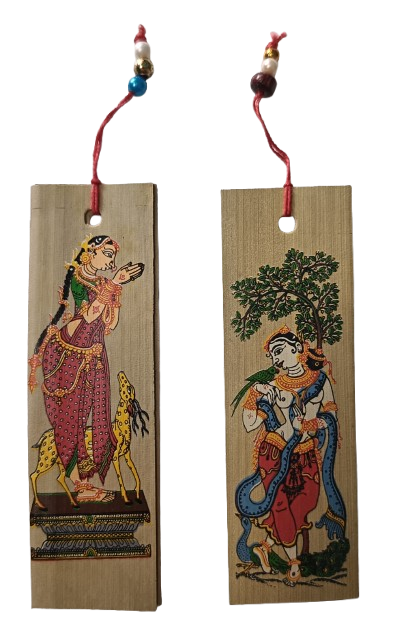 Traditional Patachitra Bookmark – Colorful Indian Art for Book Lovers