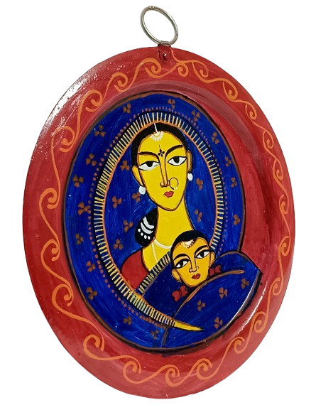 Traditional Patachitra Wall Decor on Aluminium Plate | Handmade Indian Art | Decorative Hanging for Living Room