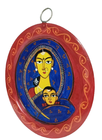 Traditional Patachitra Wall Decor on Aluminium Plate | Handmade Indian Art | Decorative Hanging for Living Room