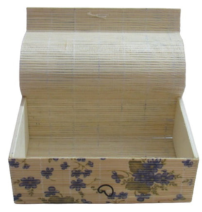 Bamboo Stick Wooden Jewelry Box Organizer Storage Box for Cosmetics Makeup Gift Storage Box and Home Decor Showpiece