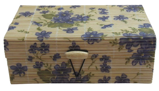 Bamboo Stick Wooden Jewelry Box Organizer Storage Box for Cosmetics Makeup Gift Storage Box and Home Decor Showpiece.
