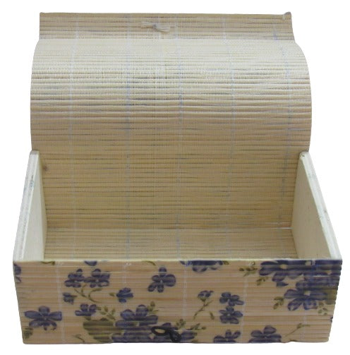 Bamboo Stick Wooden Jewelry Box Organizer Storage Box for Cosmetics Makeup Gift Storage Box and Home Decor Showpiece.