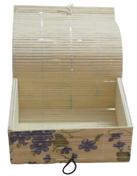 Bamboo Stick Wooden Jewelry Box Organizer Storage Box for Cosmetics Makeup Gift Storage Box and Home Decor Showpiece.