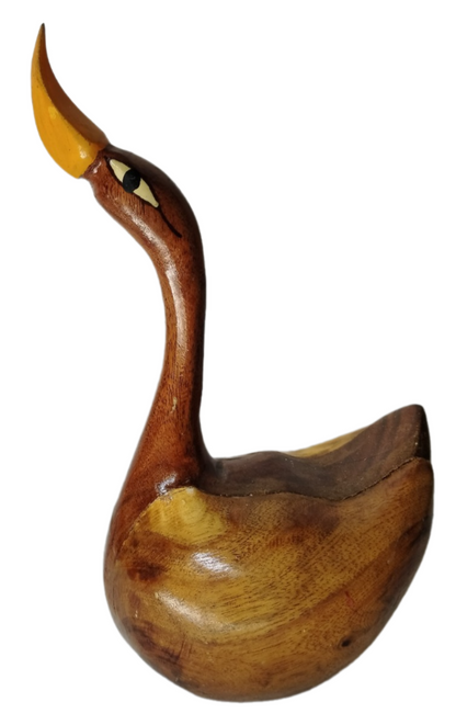 Mukherjee Handicrafts Wooden Bird Wooden Decorative Duck Showpiece Home Decor.